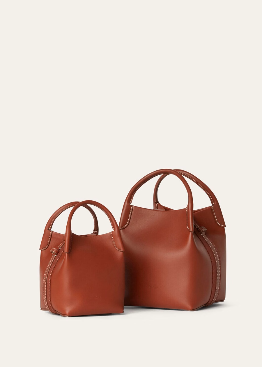 Small Bale Bag Smooth Calfskin Deep Kummel