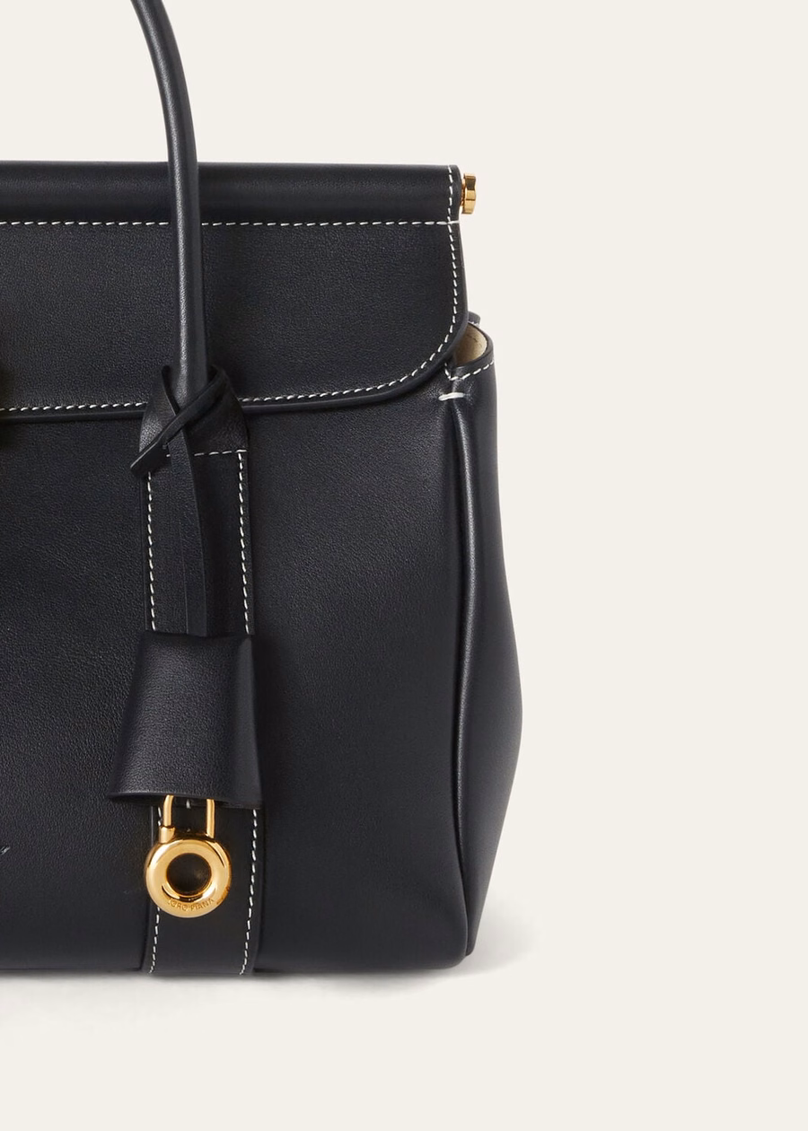 Loom L25 Bag Black Calfskin/Sun Gold