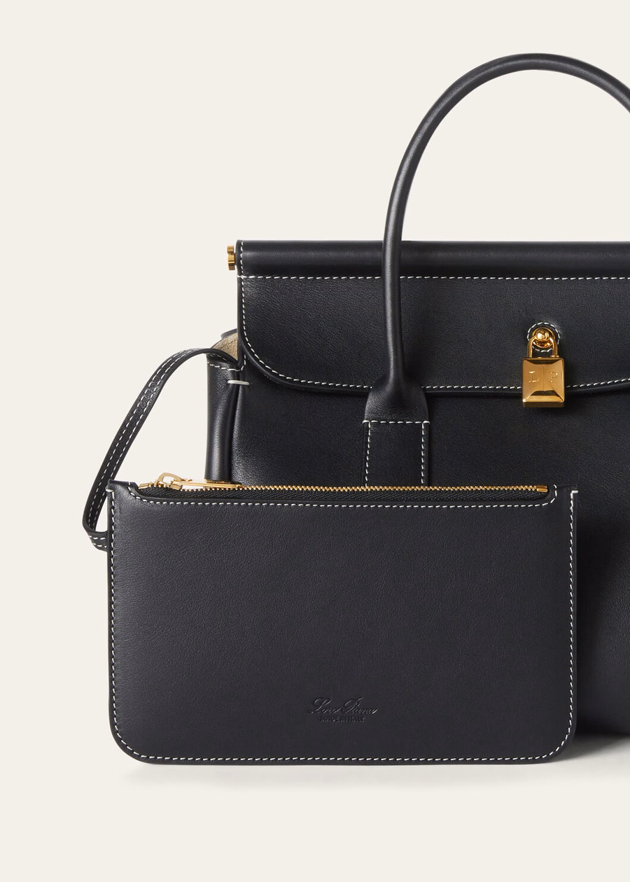 Loom L25 Bag Black Calfskin/Sun Gold
