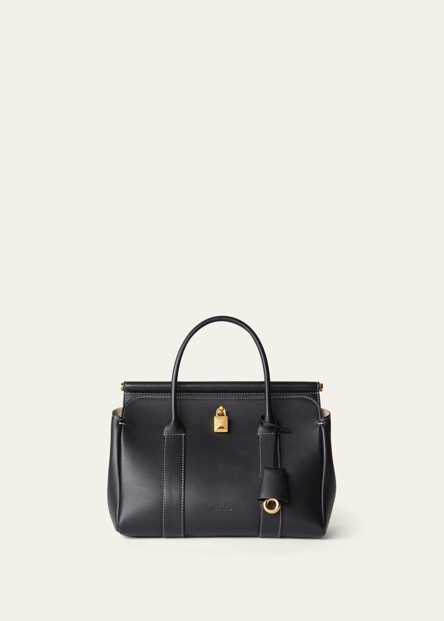 Loom L25 Bag Black Calfskin/Sun Gold