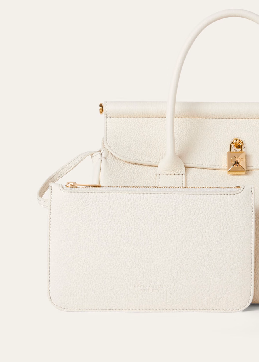 Bag Loom L25 Calfskin Whisper White/Sun Gold