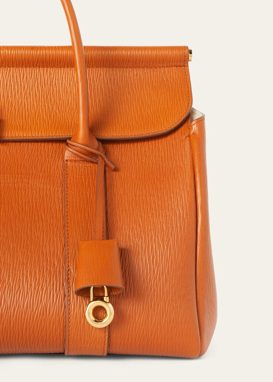 Loom L32 Bag Calfskin Warm Tan/Sun Gold