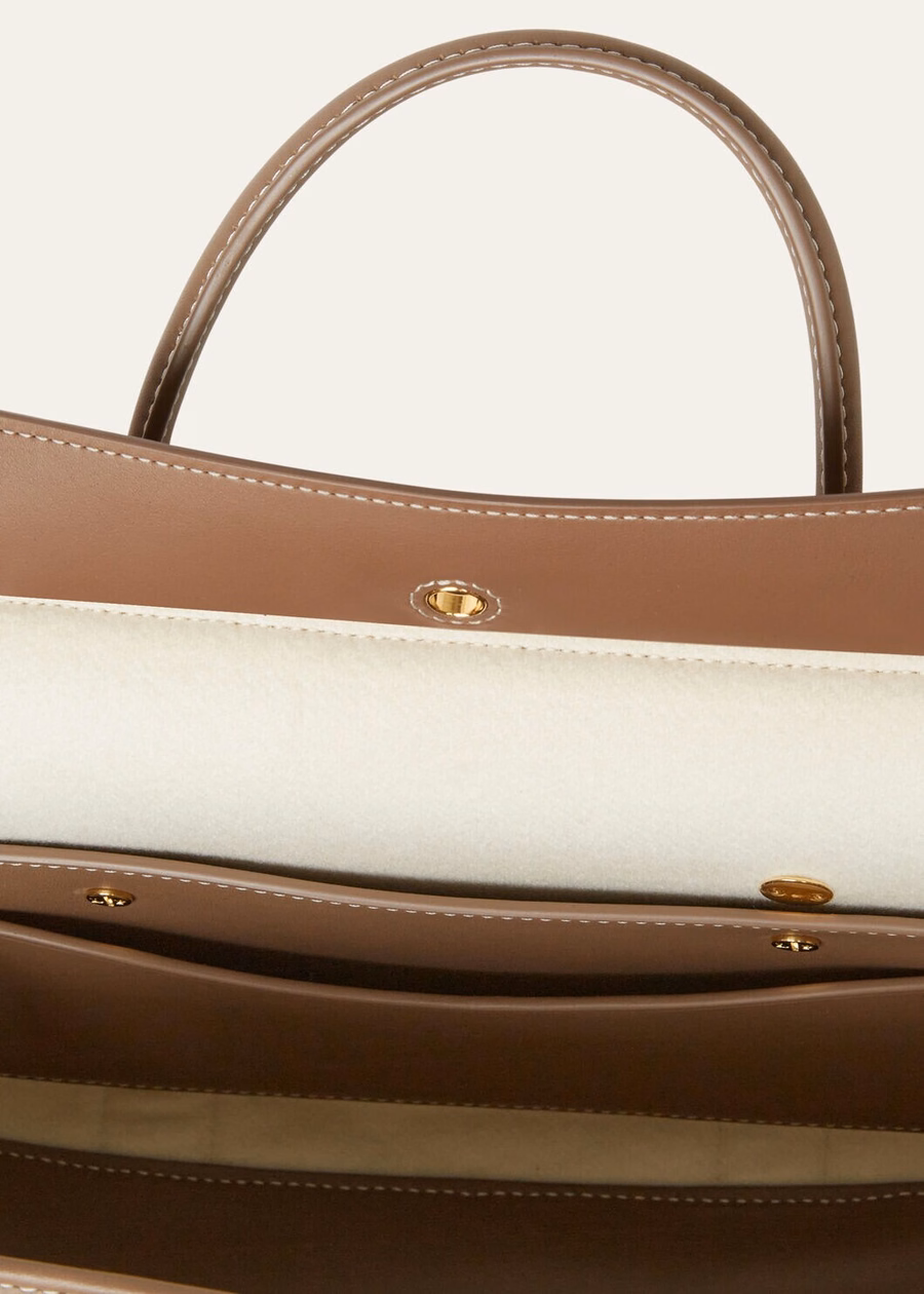 Loom L25 Silk Cashmere Bag Nougat/Fossil/Sun Gold