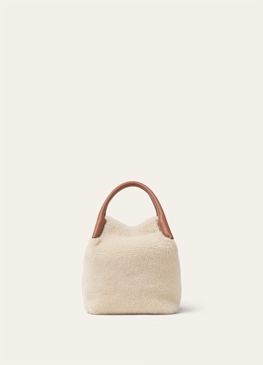 Small Bale Bag Silk Cashmere Old Paper/Caramel Sugar/Sun Gold