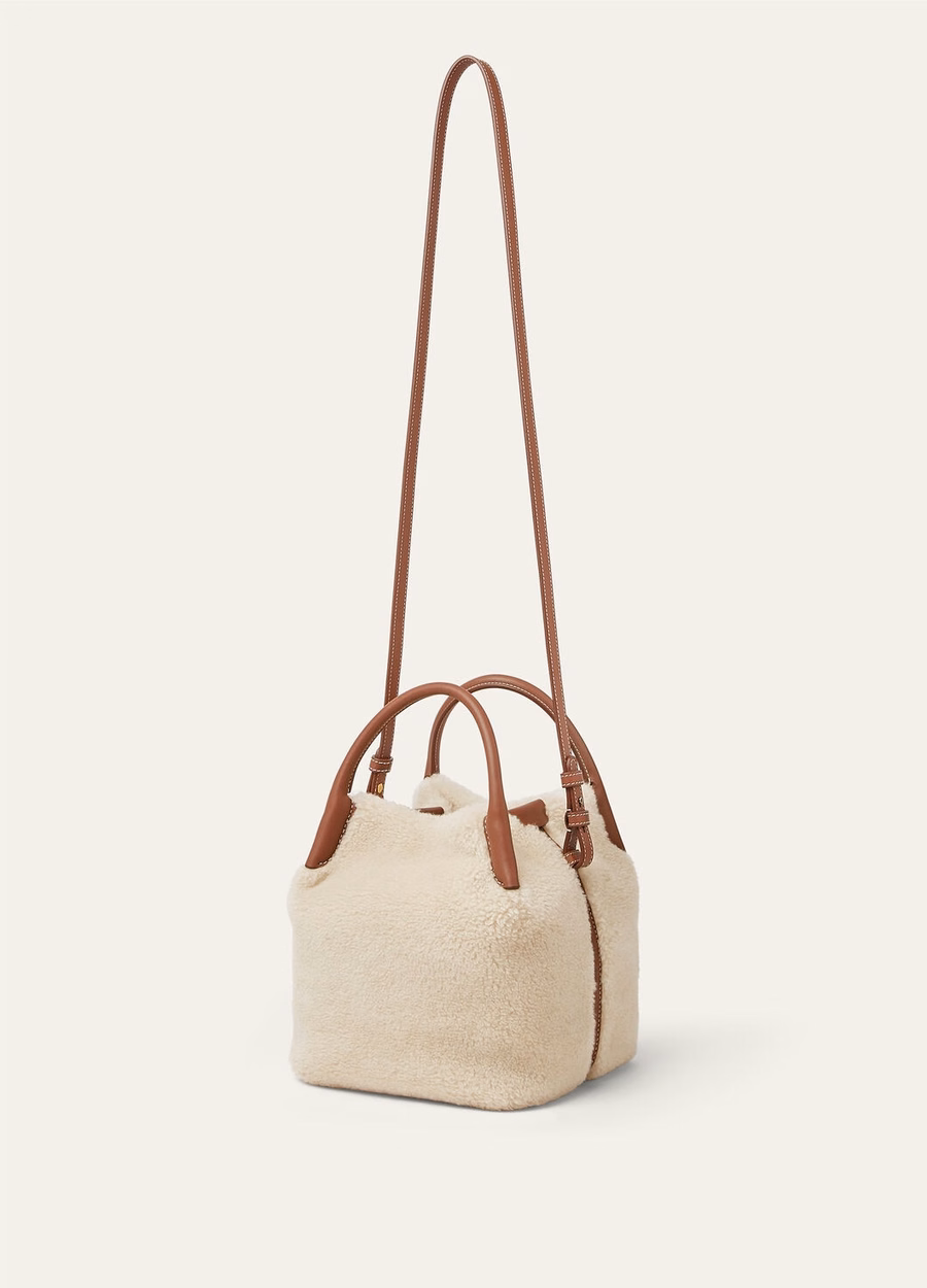 Small Bale Bag Silk Cashmere Old Paper/Caramel Sugar/Sun Gold