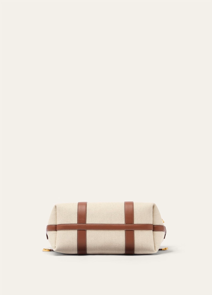 Small Cotton Shopper Bag Natural/Caramel Sugar/Sun Gold