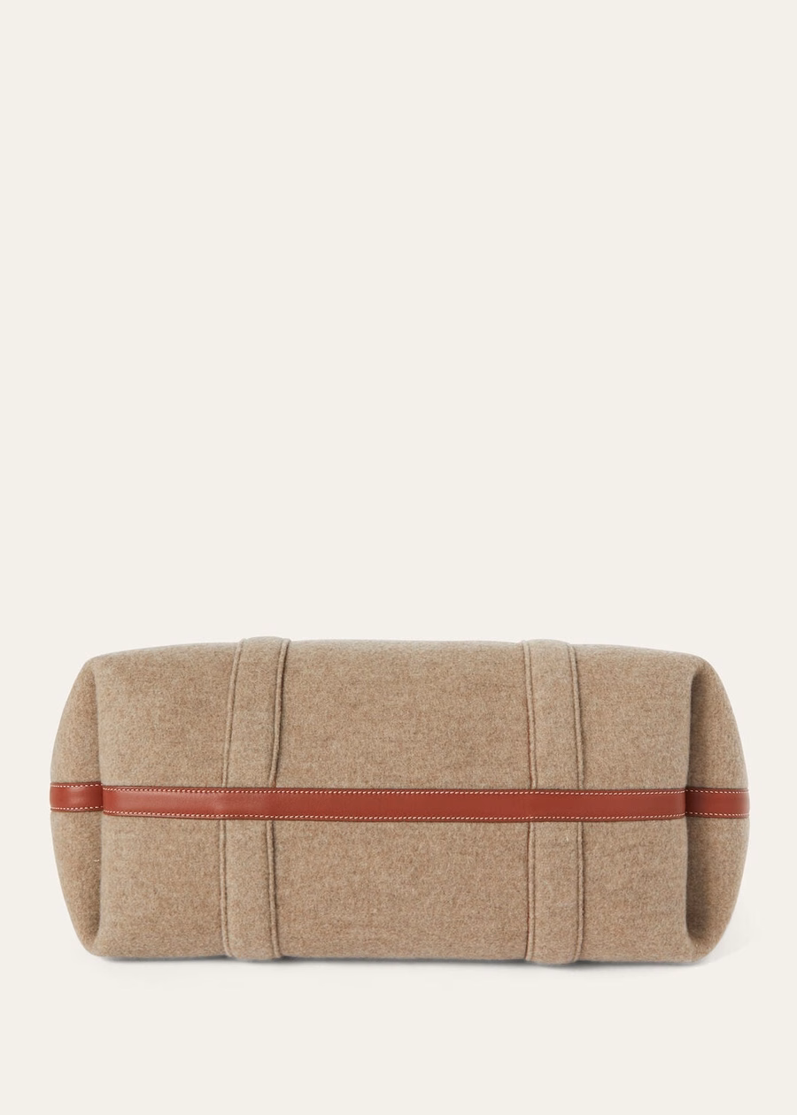 Large Shopper Cuff Natural Brown Cashmere/Deep Kummel/Sun Gold
