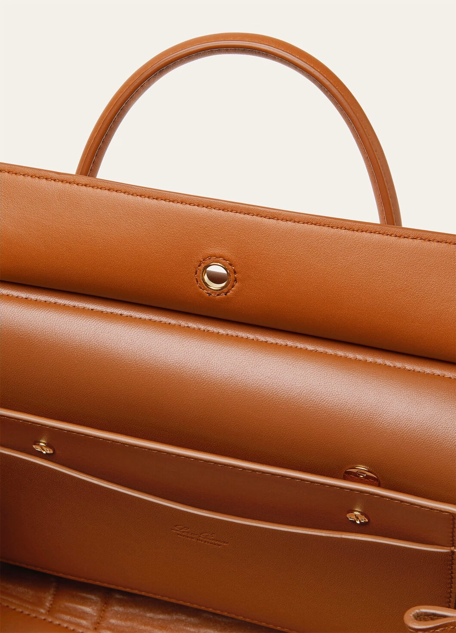 Loom L25 Bag Calfskin Bon Ton Brown/Sun Gold