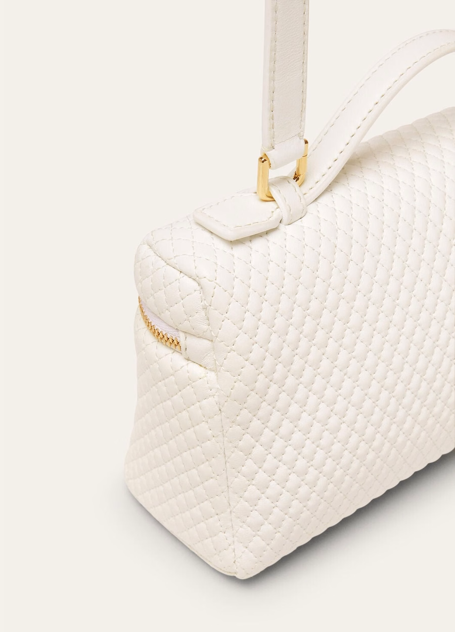 Extra pocket L19 Lambskin Whisper White/Sun Gold