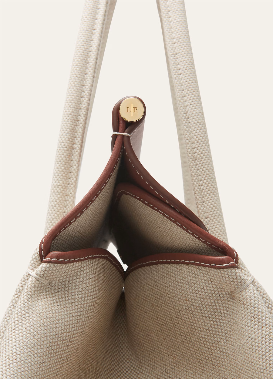 Loom Bag L37 Cotton Linen Natural/Caramel Sugar/Sun Gold