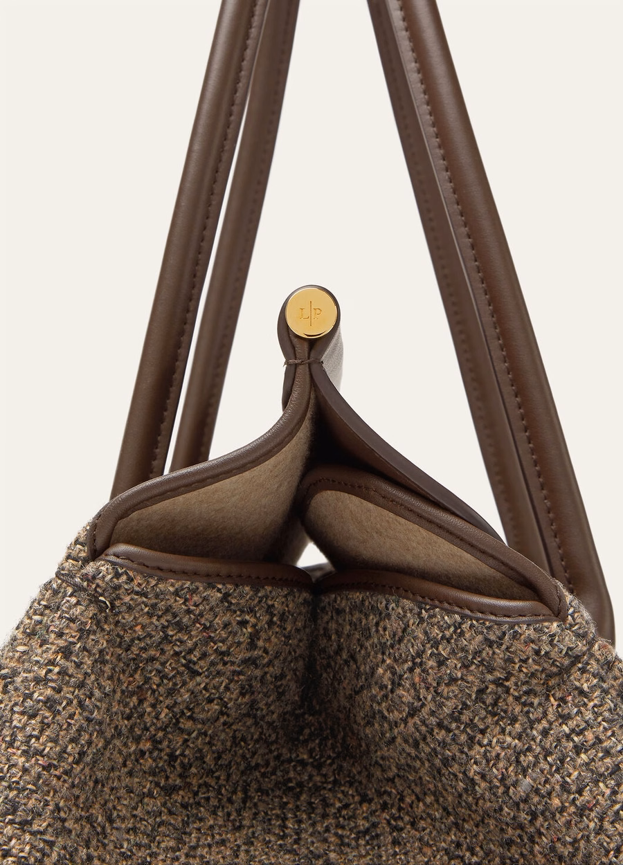Loom Bag L37 Silk Wool Cashmere Warm Brown/Dark Chocolate/Liquorice/Sun Gold