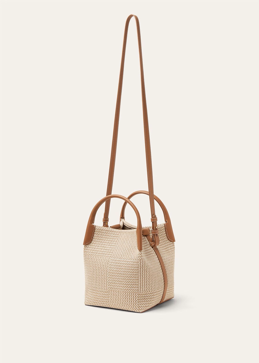 Small Bale Cotton Bag Ecru Biscuit Mole/Sun Gold