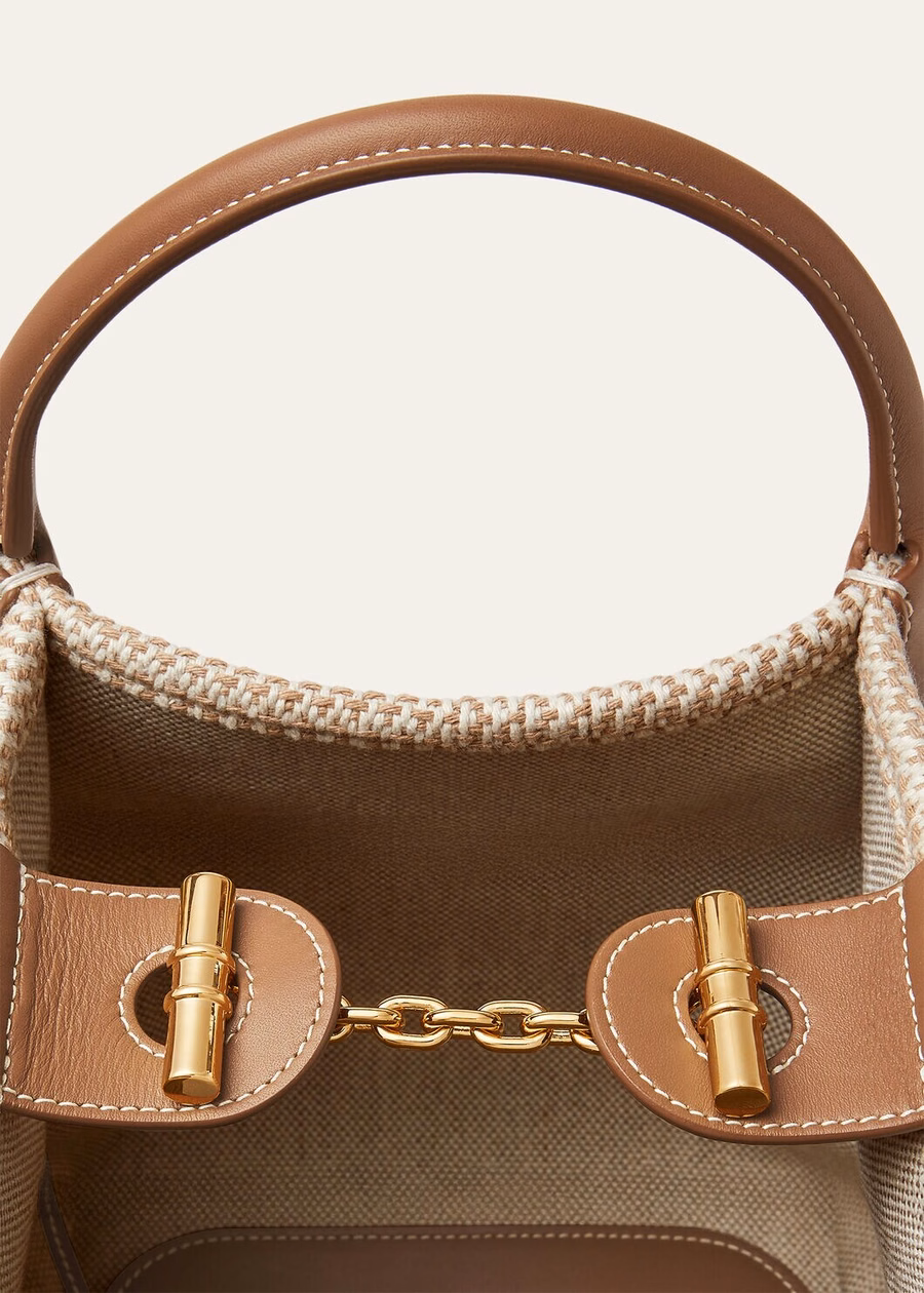 Small Bale Cotton Bag Ecru Biscuit Mole/Sun Gold