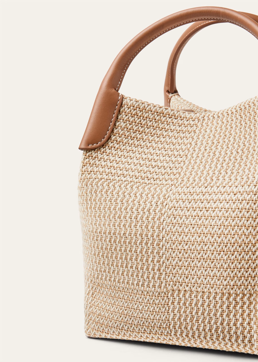 Small Bale Cotton Bag Ecru Biscuit Mole/Sun Gold
