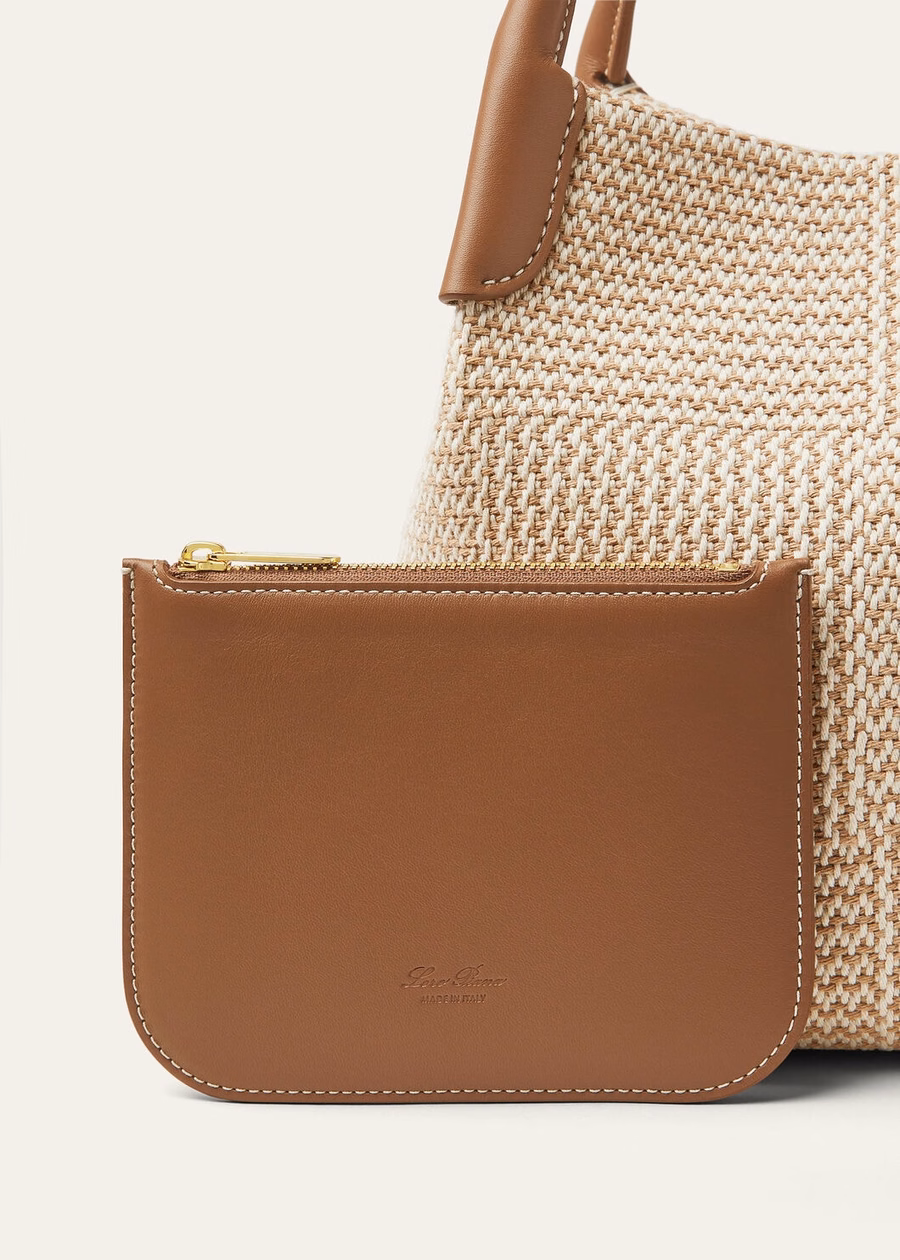 Small Bale Cotton Bag Ecru Biscuit Mole/Sun Gold