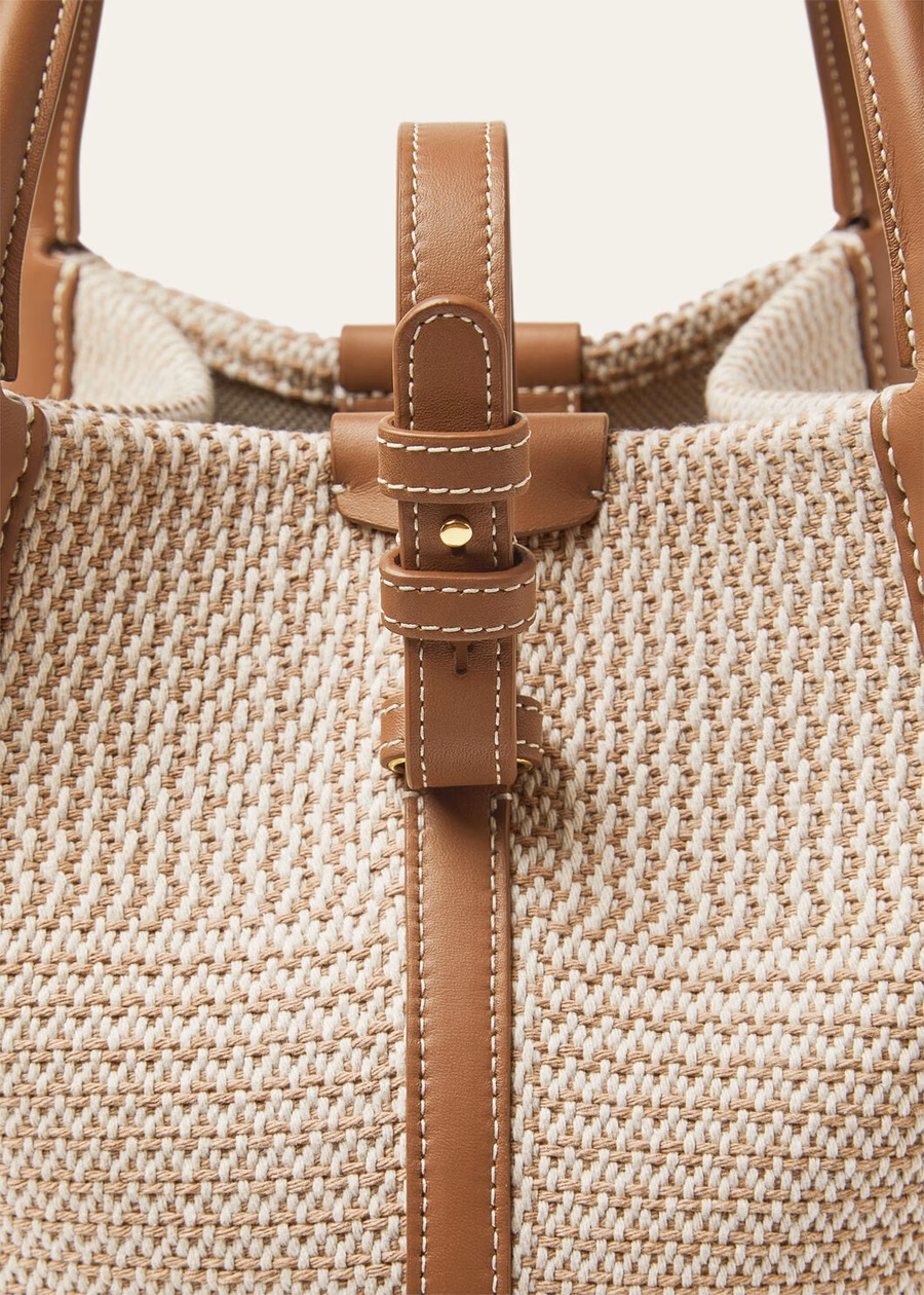 Small Bale Cotton Bag Ecru Biscuit Mole/Sun Gold