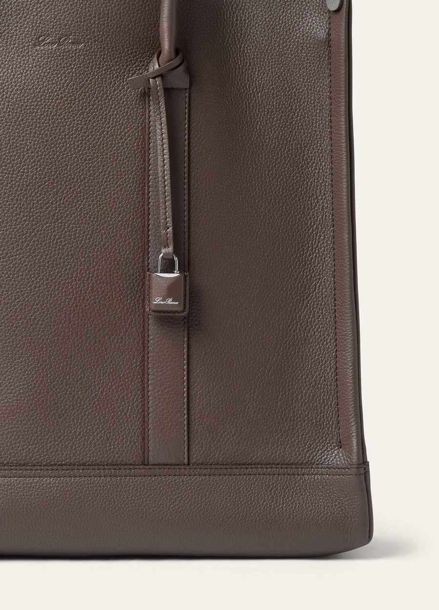 Small Beam Bag Calfskin Dark Chocolate Licorice/Onyx