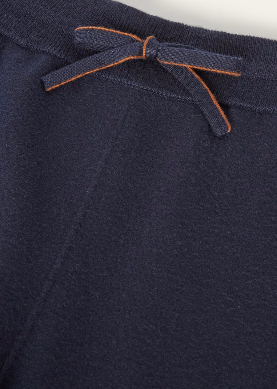 Balfour Pants Silk Cashmere Virgin Wool Navy Blue