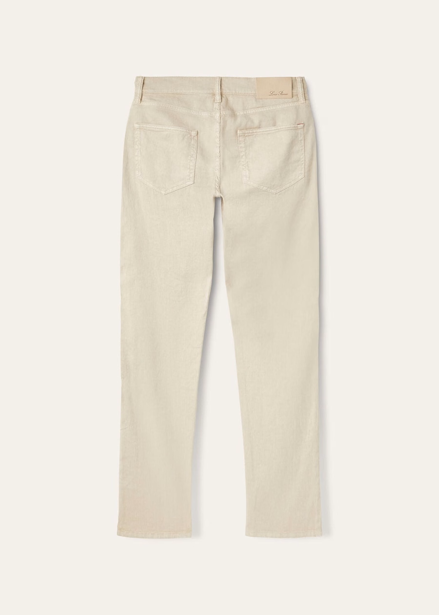 Quarona Five-Pocket Cotton Trousers In Dusty Rain