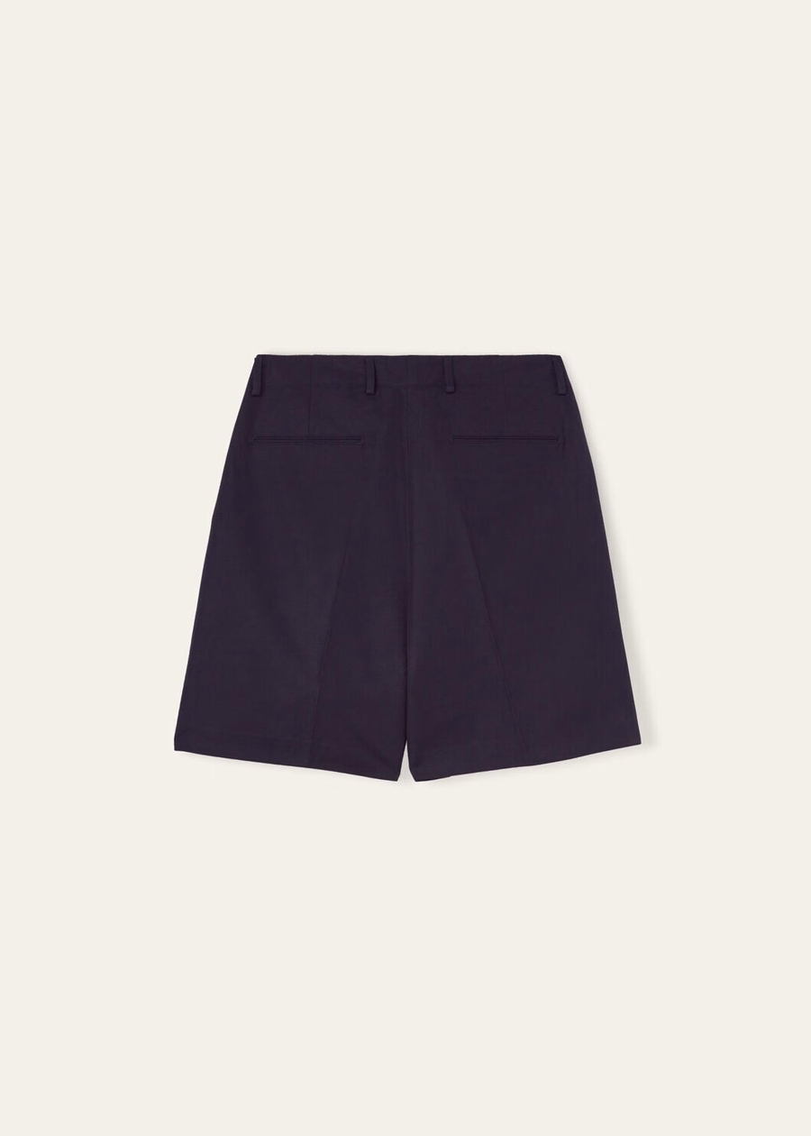 Joetsu Cotton Shorts Navy Blue