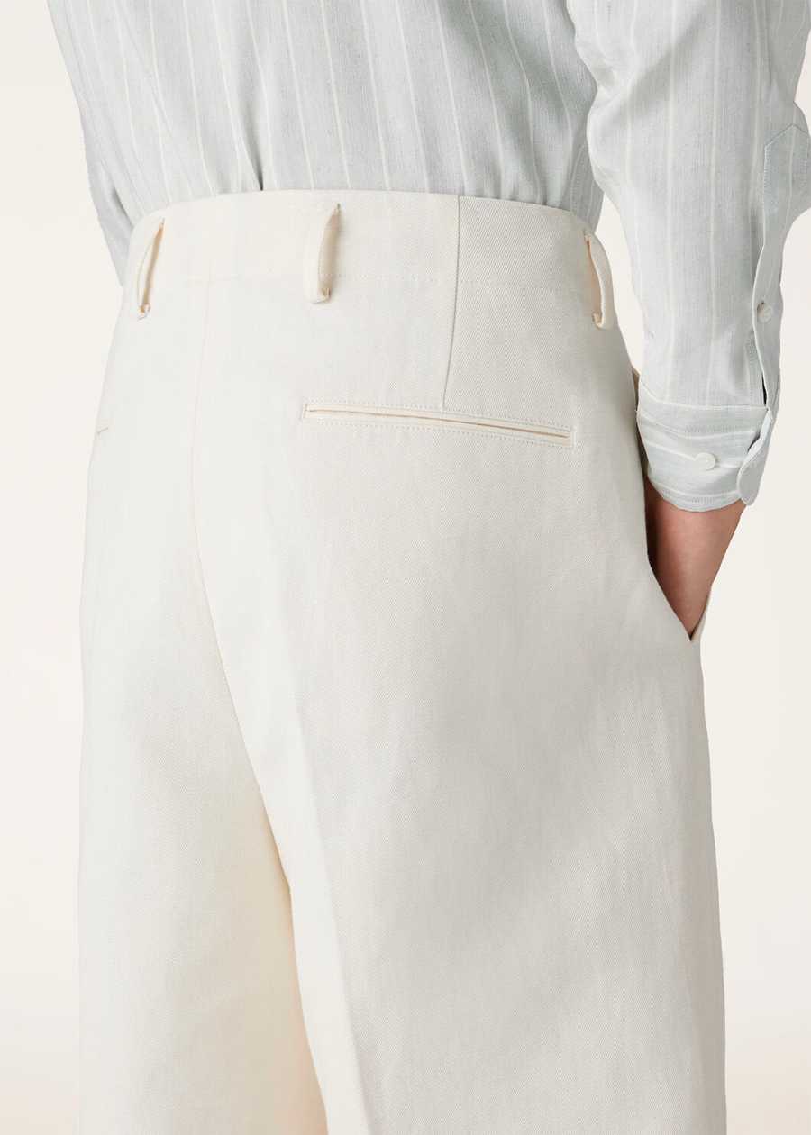 Joetsu Cotton Shorts In Arctic Wolf