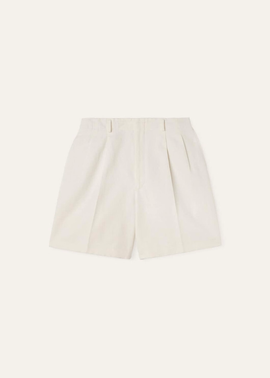 Joetsu Cotton Shorts In Arctic Wolf
