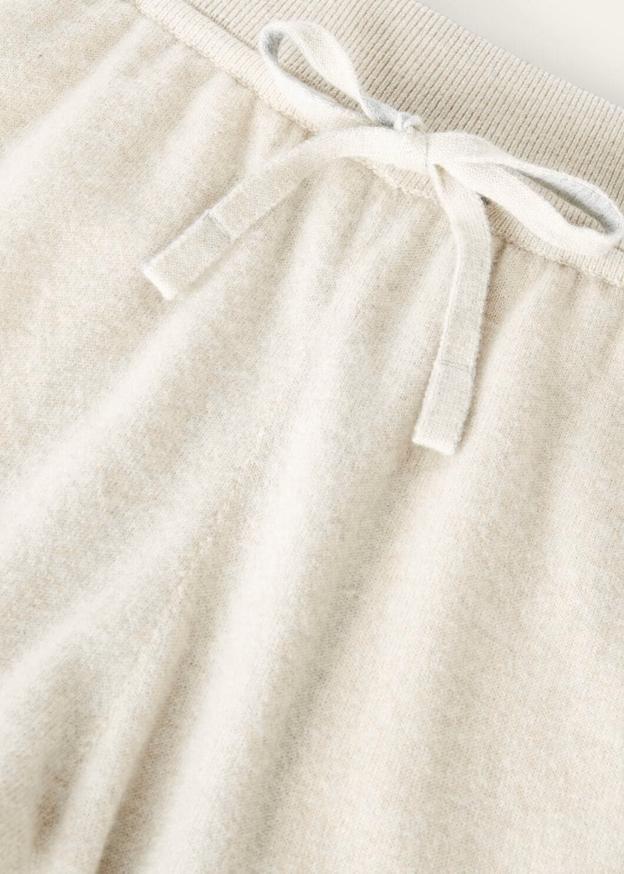 Duo Pants Natural Cashmere Suitcase/Grey Melange