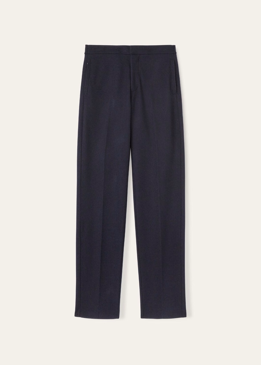 Cashmere Virgin Wool Breeches Light Blue Navy Blue
