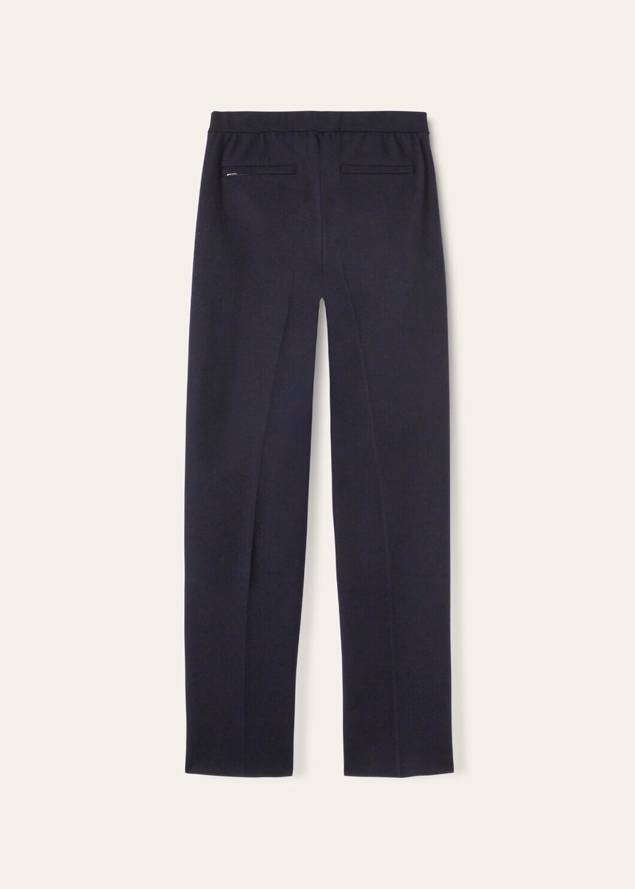 Cashmere Virgin Wool Breeches Light Blue Navy Blue