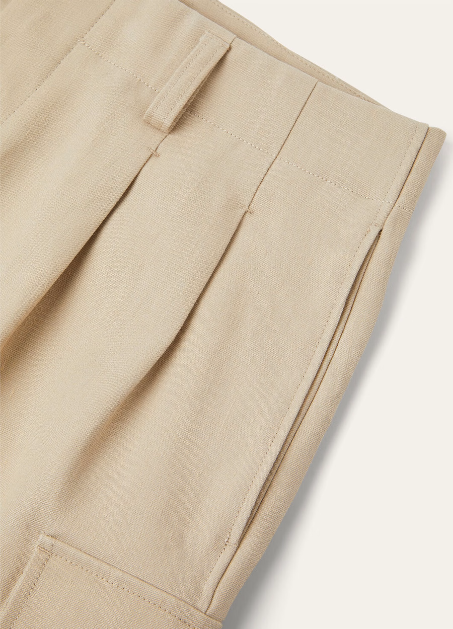 Einar Bermuda Shorts Linen Earthy Taupe
