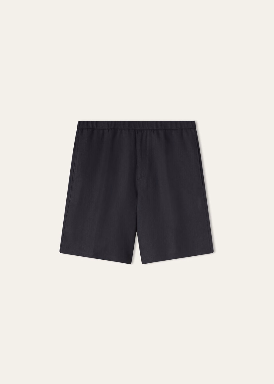 Marlyn Bermuda Shorts Linen Sapphire Night