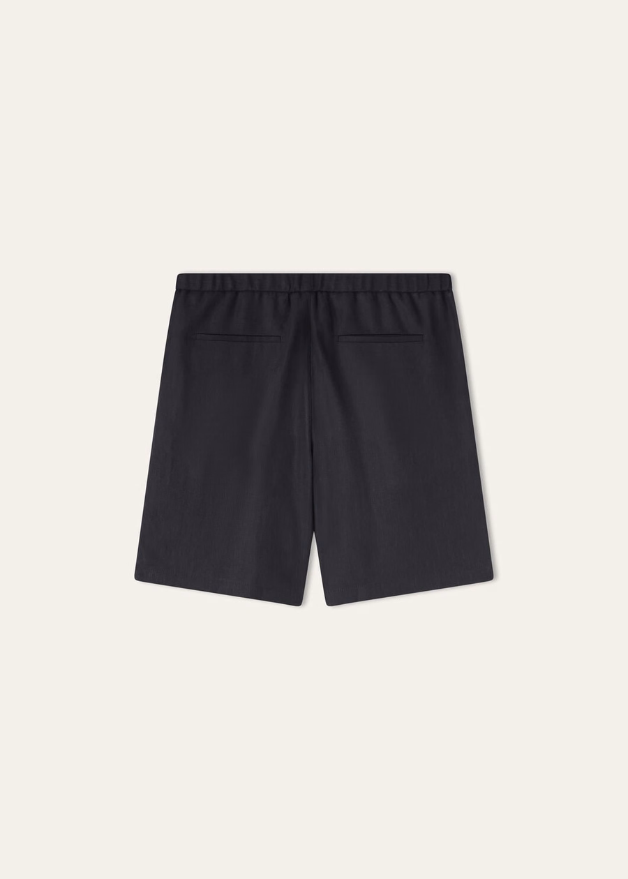 Marlyn Bermuda Shorts Linen Sapphire Night