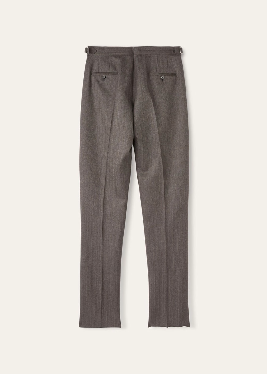 Roof Tres Brown Virgin Wool Tailored Pants