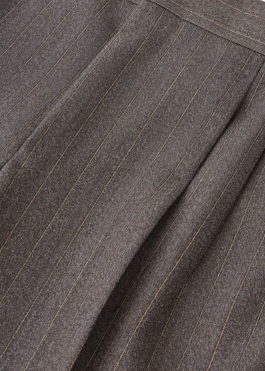 Roof Tres Brown Virgin Wool Tailored Pants