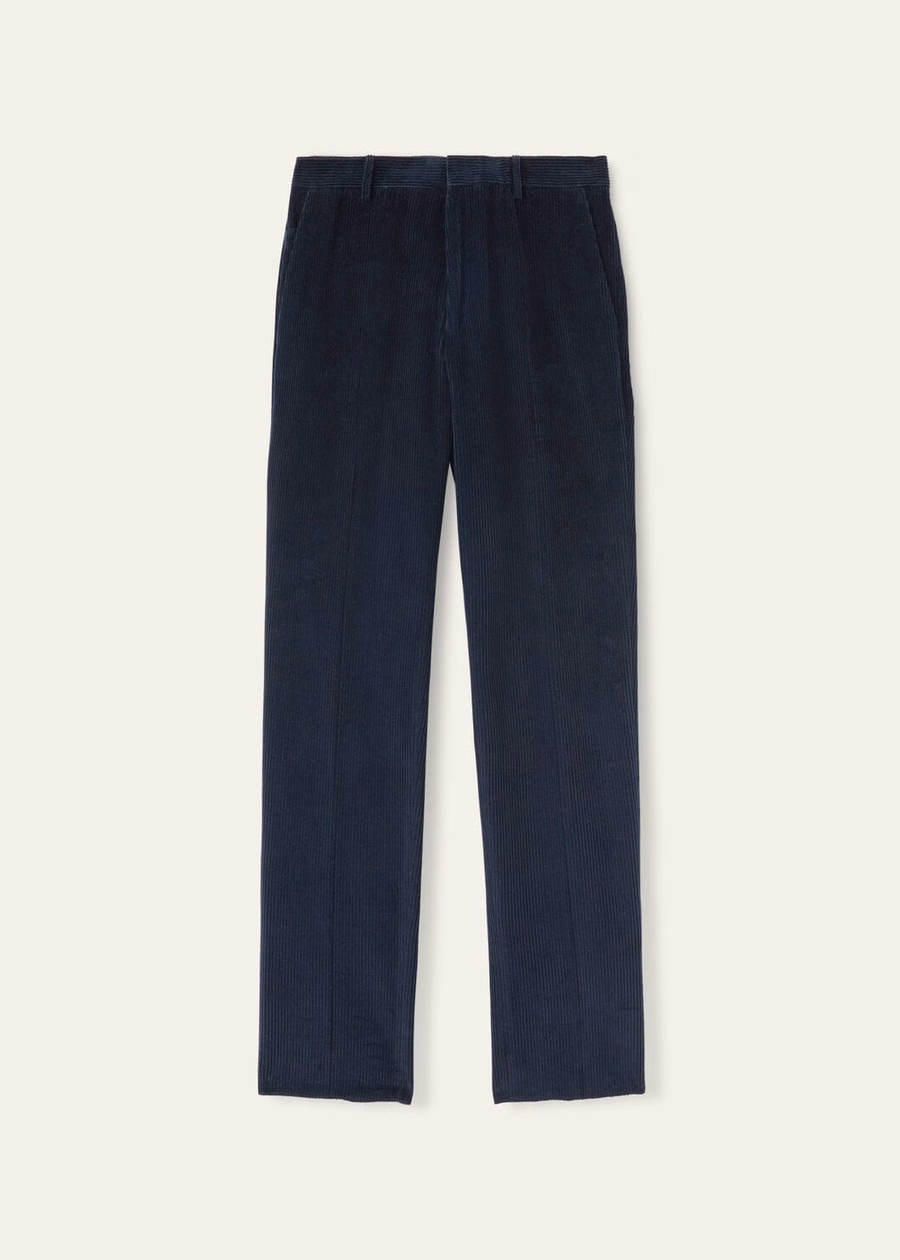 Jarno Cotton Pants Navy Blue