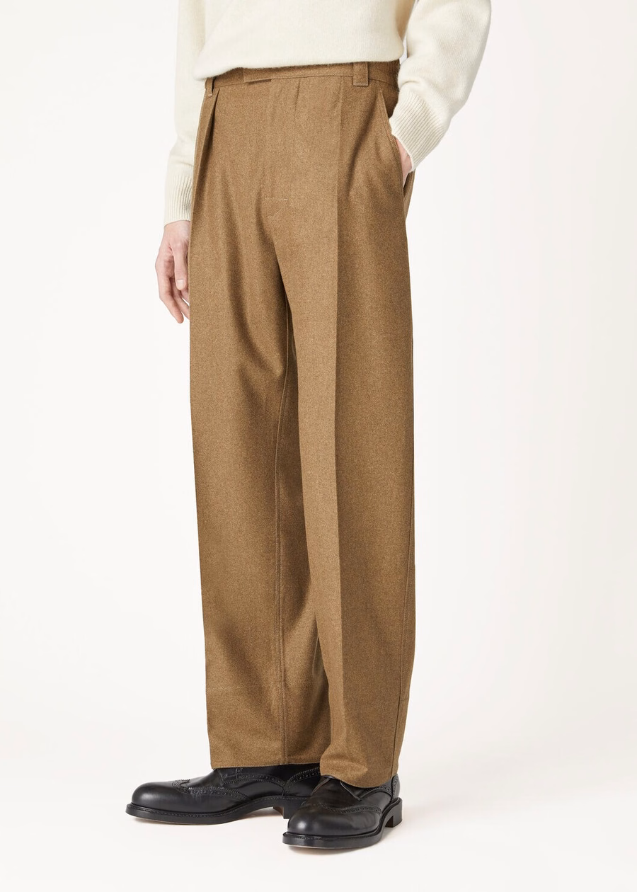 Reinga Cashmere Pants Virgin Wool Scottish Tundra Melange