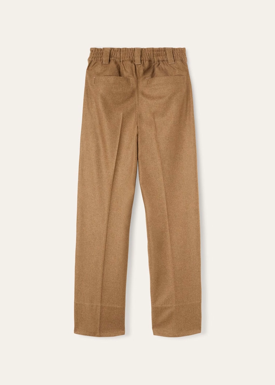 Reinga Cashmere Pants Virgin Wool Scottish Tundra Melange