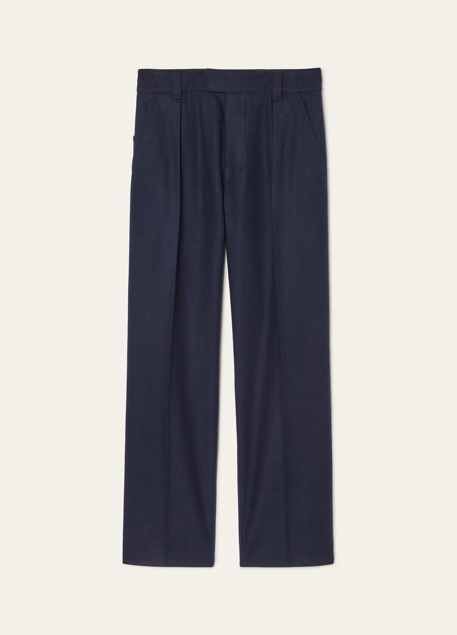 Reinga Pants Cashmere Virgin Wool China Blue