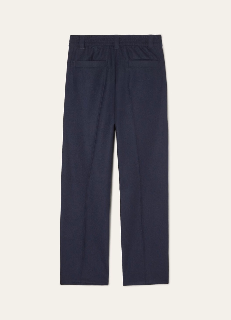 Reinga Pants Cashmere Virgin Wool China Blue