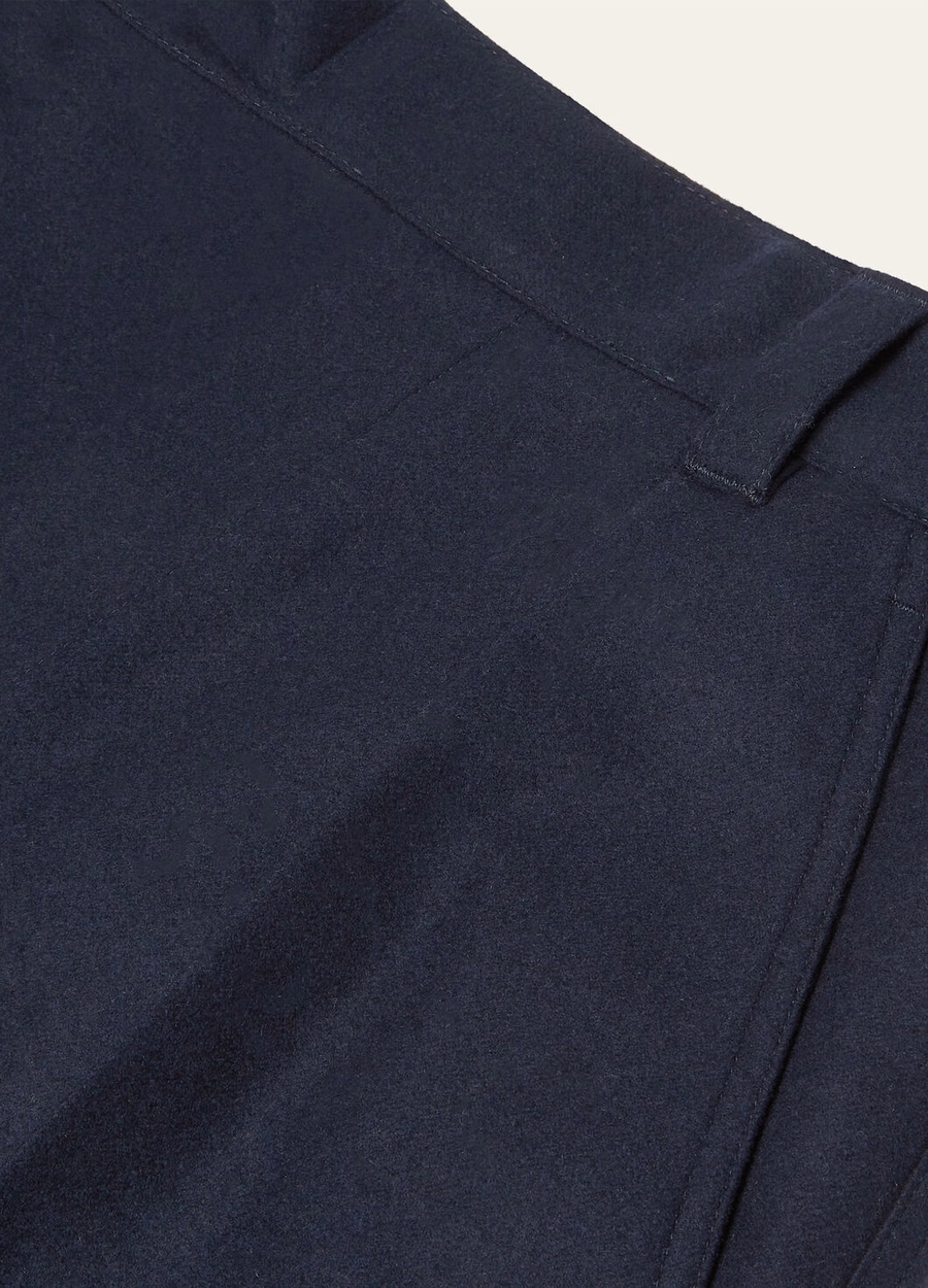 Reinga Pants Cashmere Virgin Wool China Blue