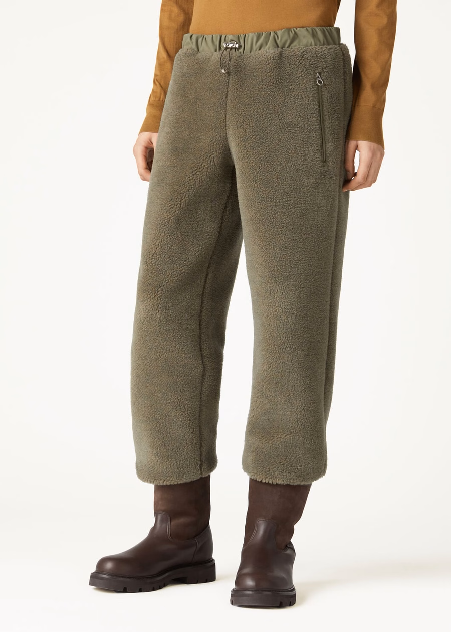 Qualba Silk Cashmere Pants - Rain System® Tundra Moss