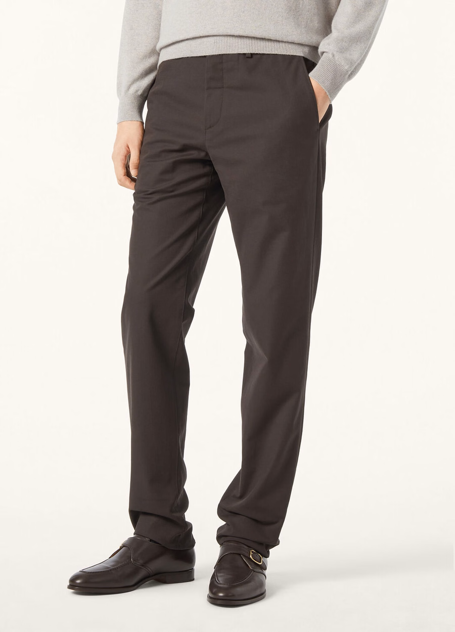 Carlo Cotton Trousers Cloves