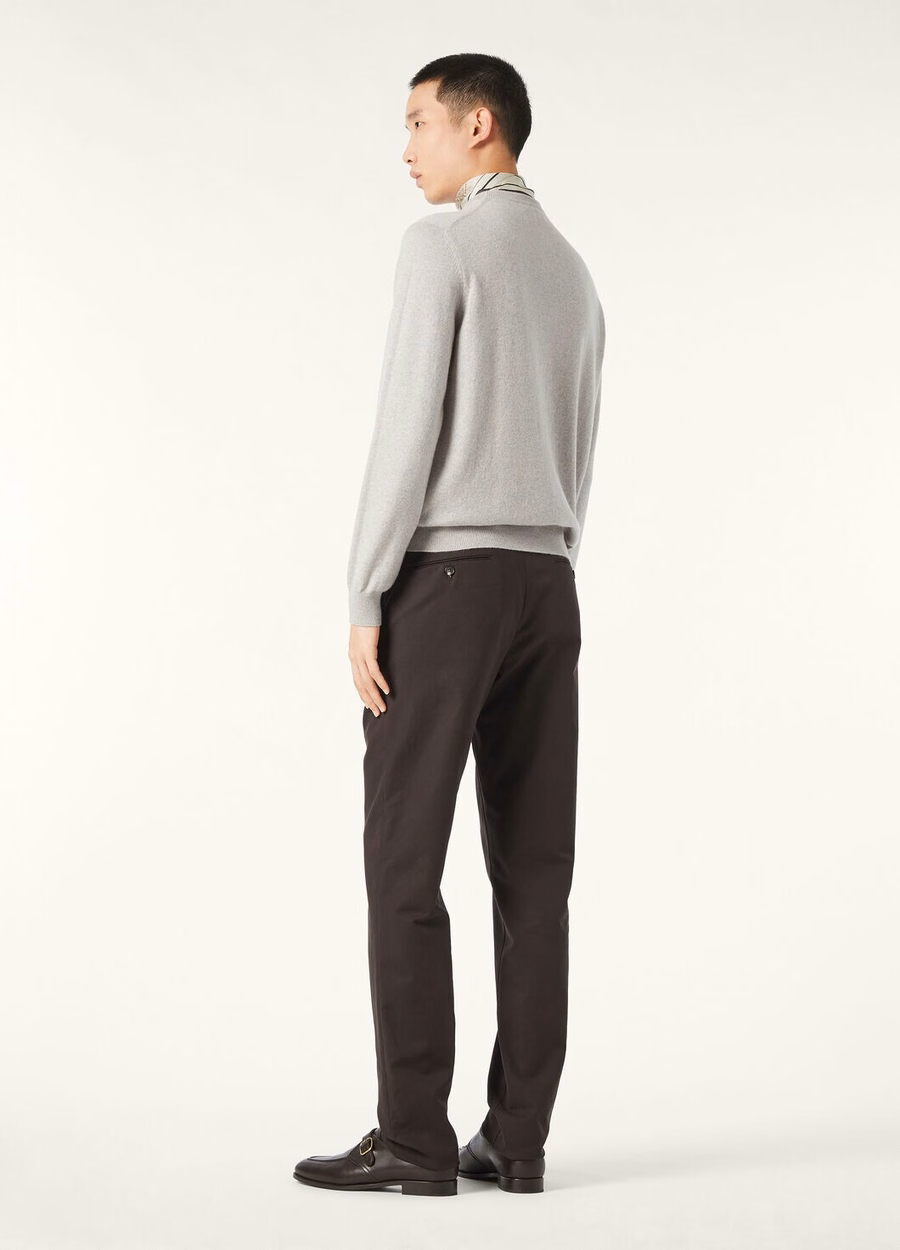 Carlo Cotton Trousers Cloves