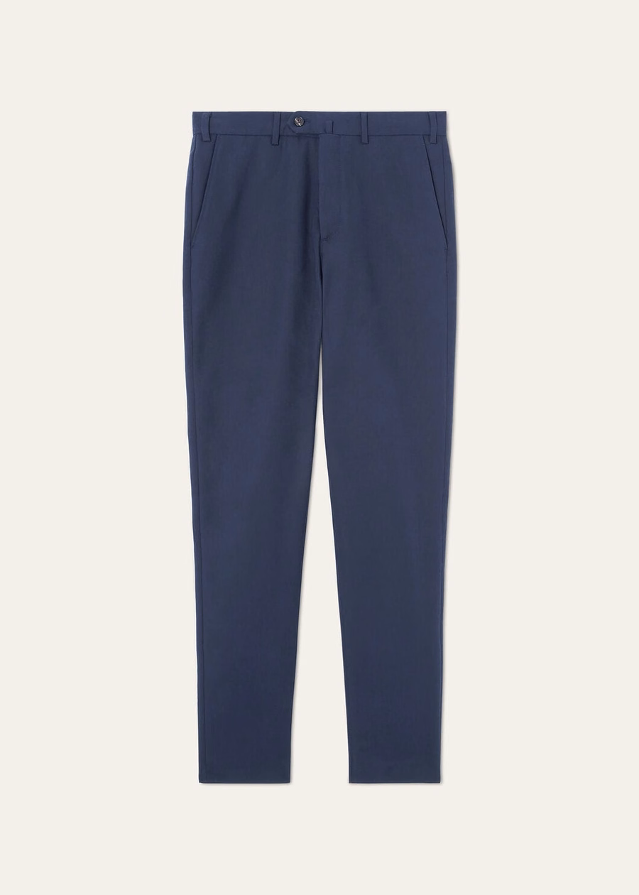 Carlo Cotton Pants Light Baby Blue