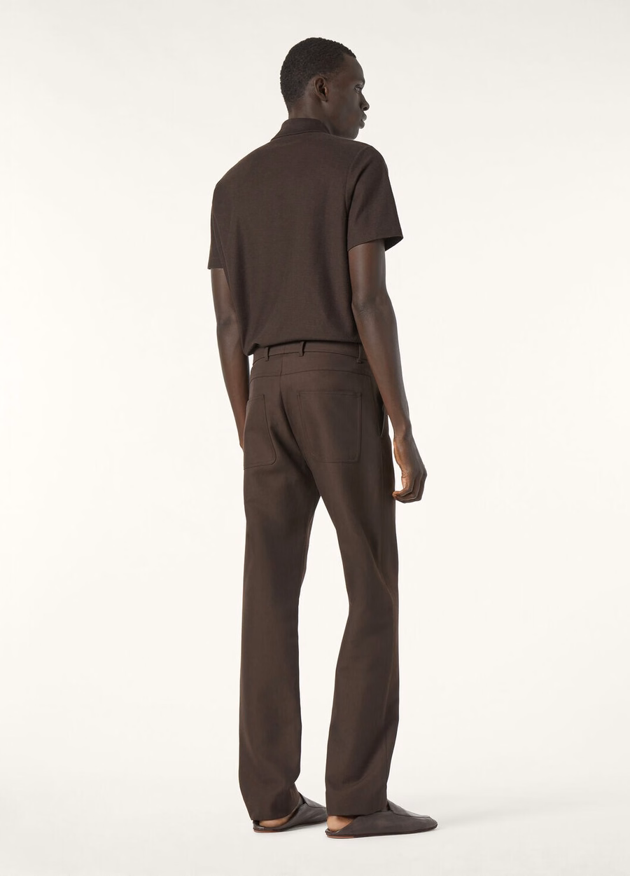 Harper Pants Cotton Virgin Wool Deep Grey