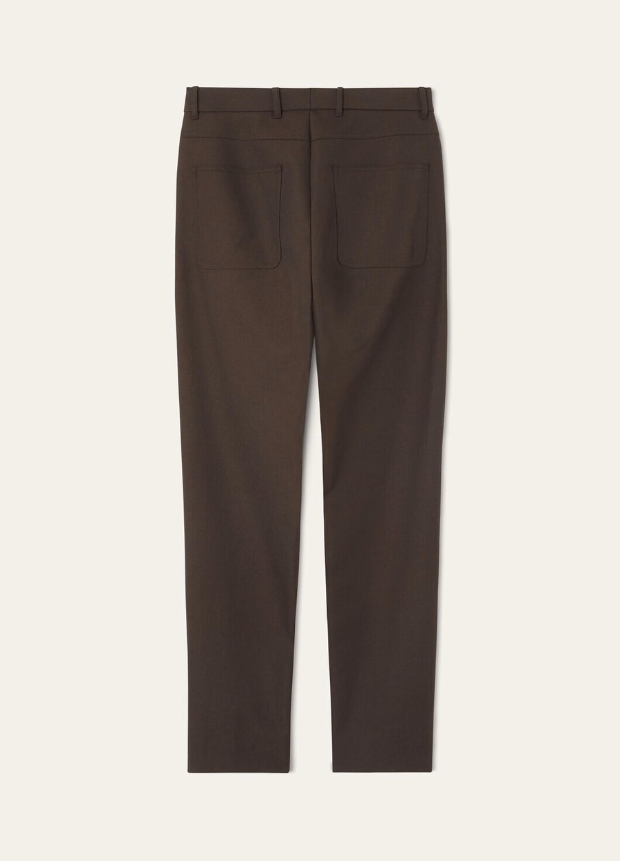 Harper Pants Cotton Virgin Wool Deep Grey