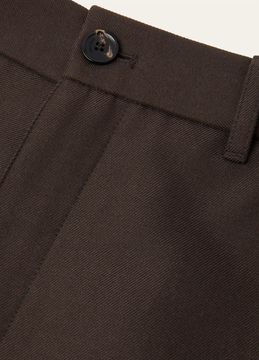 Harper Pants Cotton Virgin Wool Deep Grey