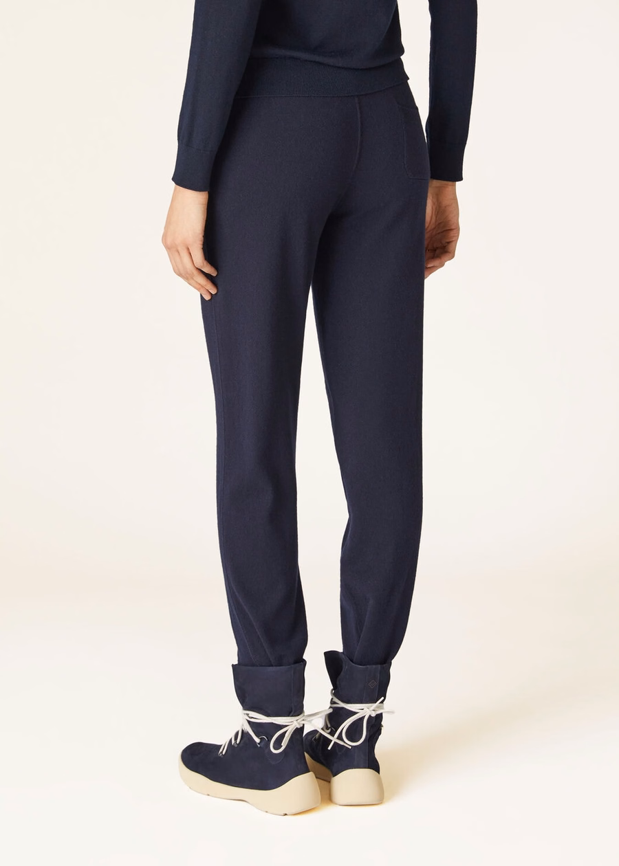 Merano Baby Cashmere Pants Navy Blue