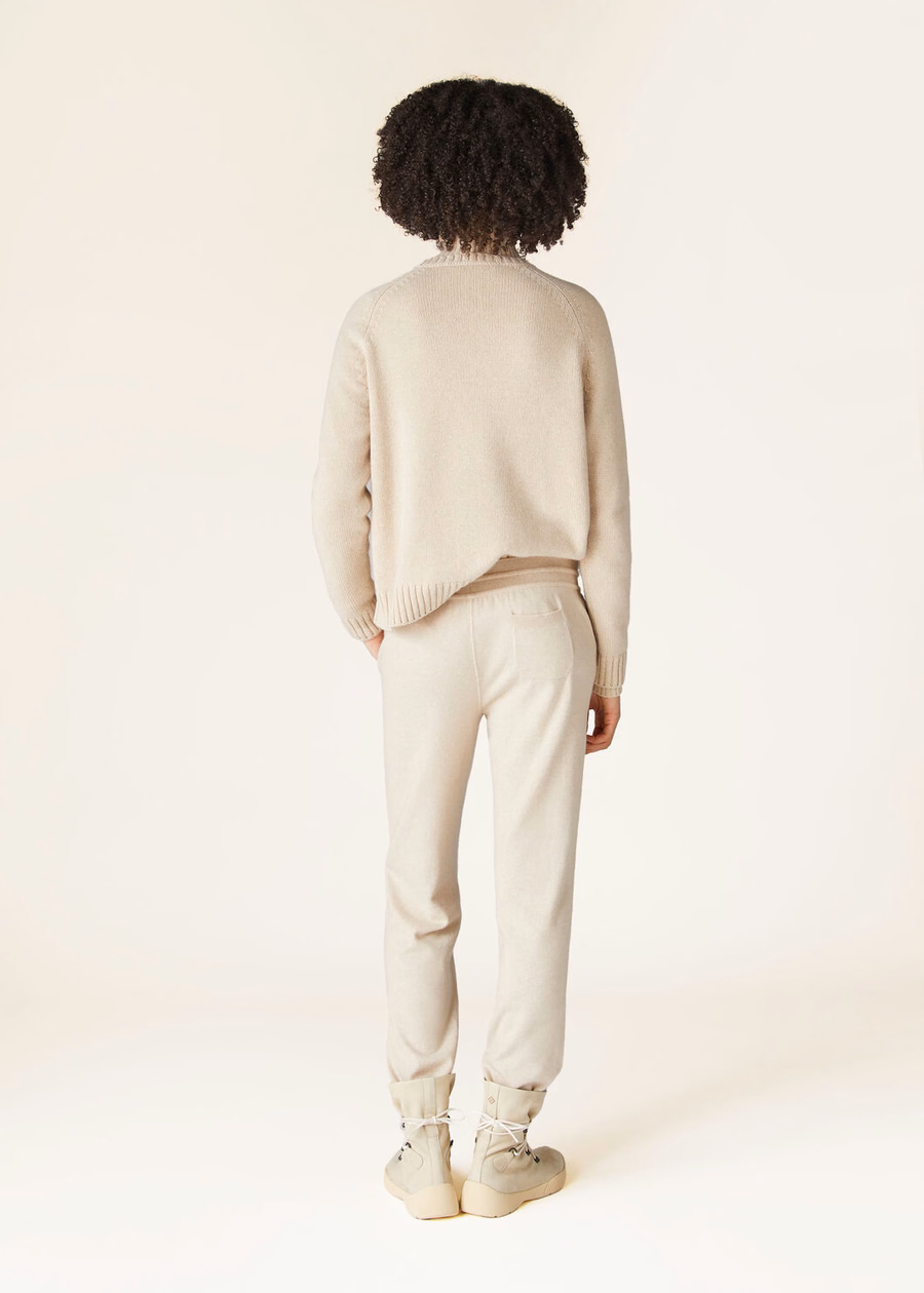 Merano Baby Cashmere Melange Natural Pants