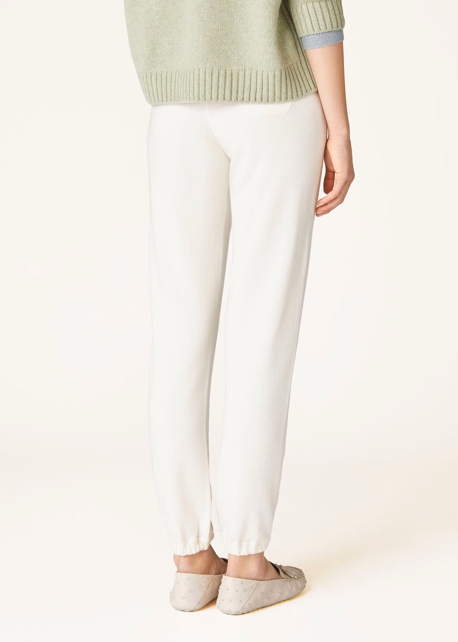 Merano Baby Cashmere White Titanium Pants